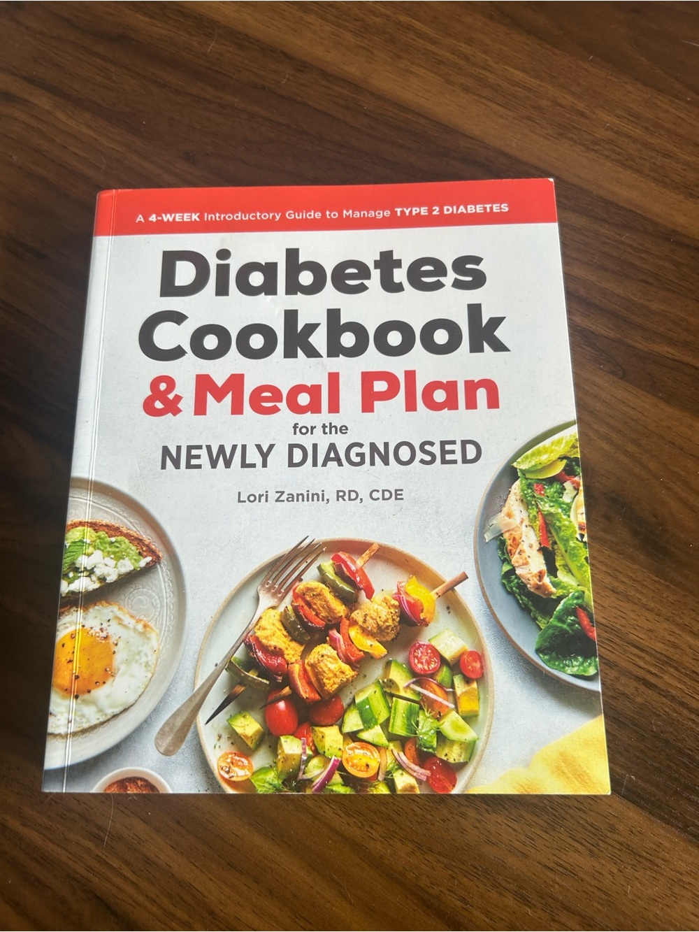 Diabetes Cookbook & Meal Plan for the Newly Diagnosed - White/Red Cover